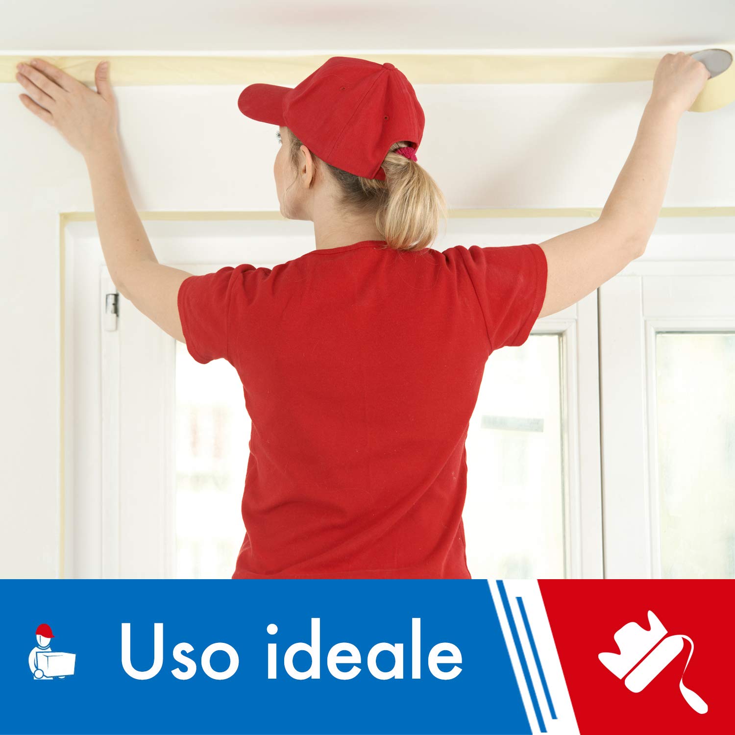 Nastro Adesivo Di Carta Per Imbianchini - 30x50mm, 60 Pezzi, Resistente Fino A 40°C - Foto 4