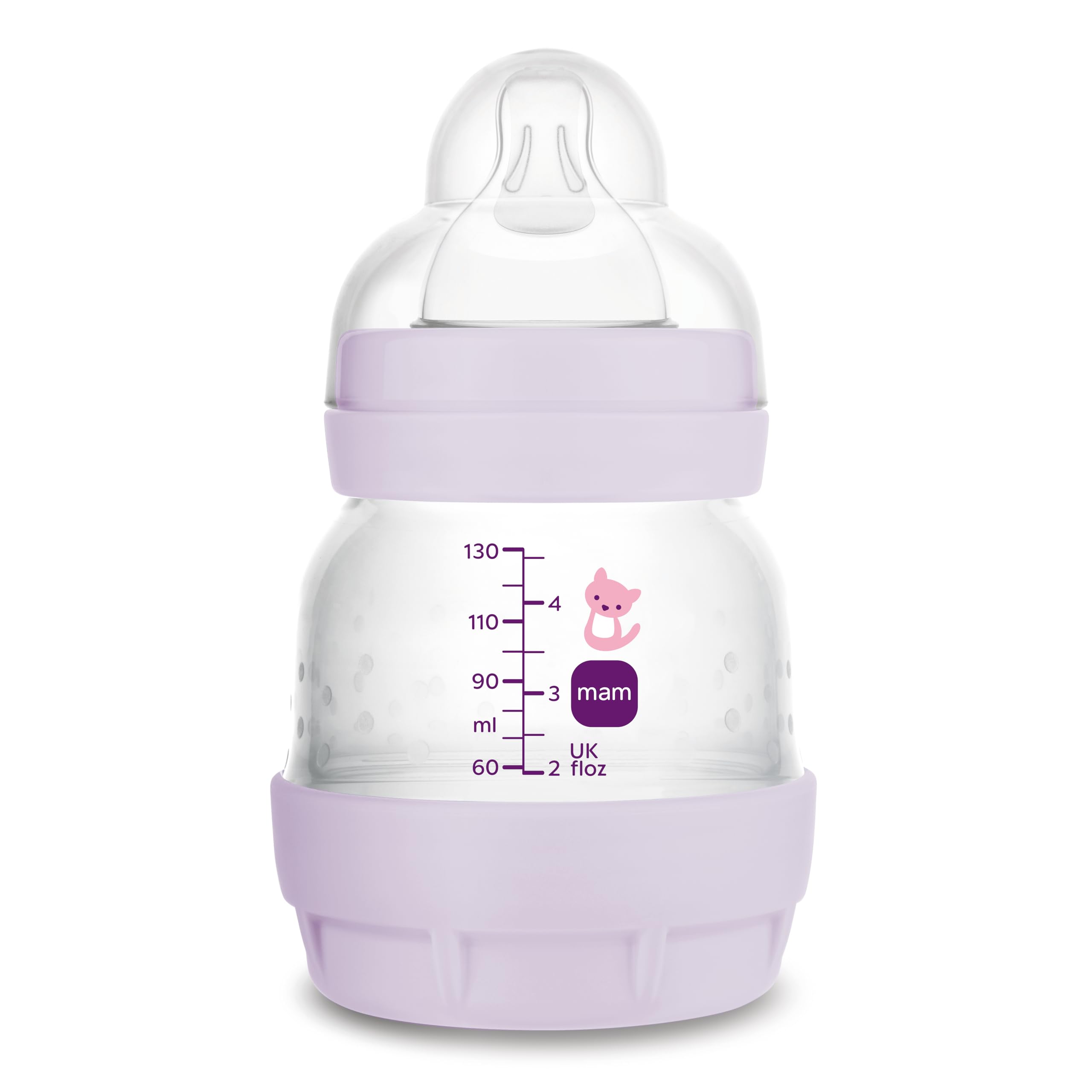 MAM Biberon Easy Start 130 ml Anticolica Rosa Accessori Neonati Autosterilizzante