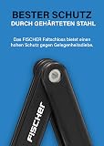 Fischer Fahrradschloss/Faltschloss mit Halter Länge 85cm, Noir - 4