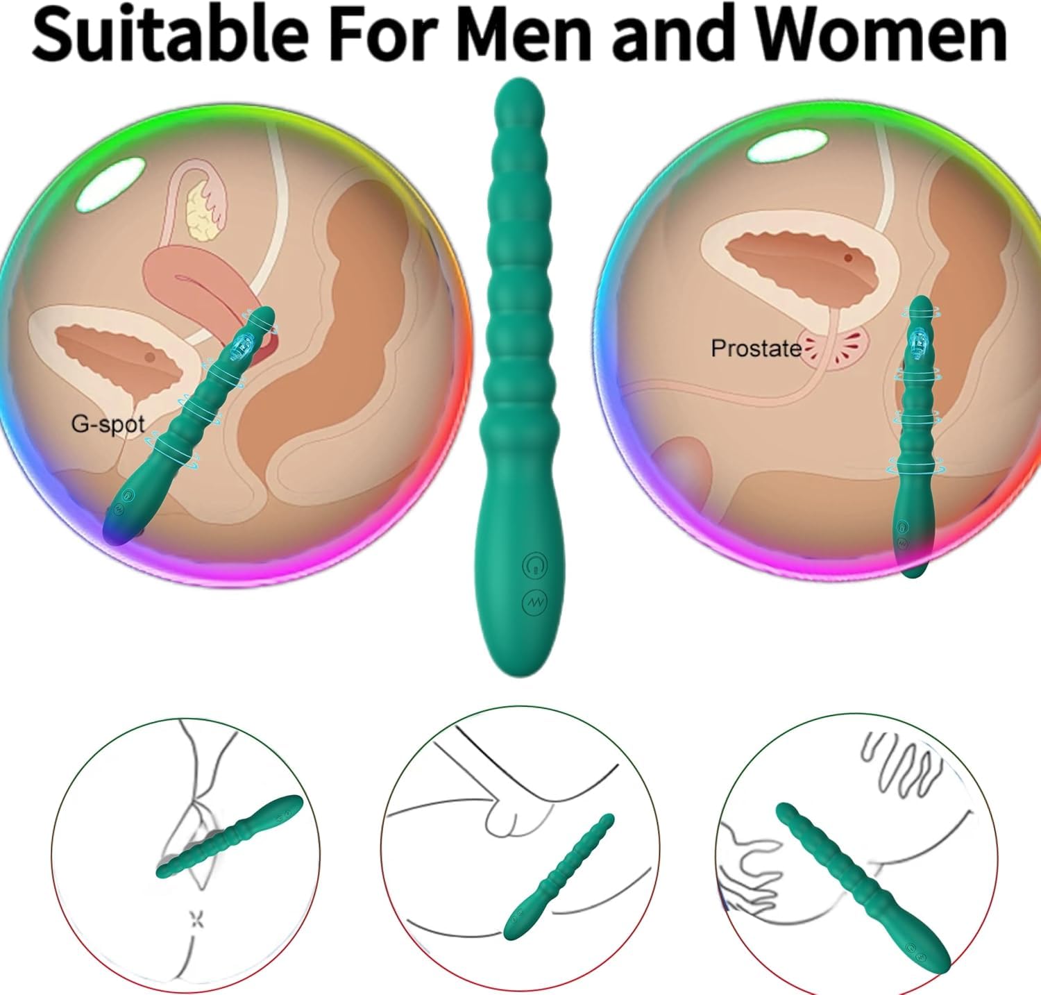 Amazon.com: Vibrating Anal Beads Butt Plug,Anal Sex Toys with Adult Toy  Prostate Massager,G Spot Vibrator Anal Plug with 10 Vibration  Modes,Rechargeable Sex Stimulator for Men Women Couples Pleasure (Green) :  Health &