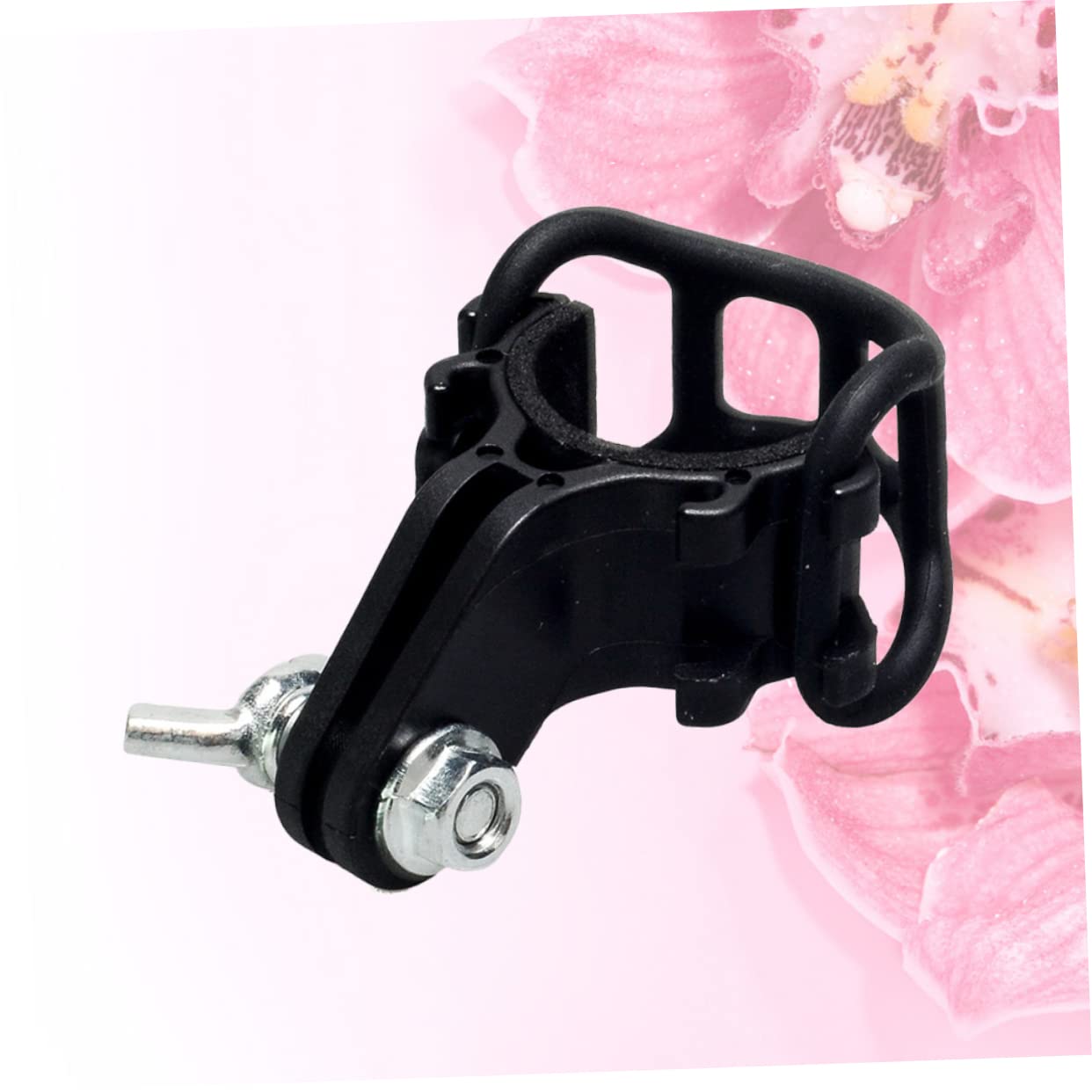 GRIRIW 2Pcs Black Extension Bracket for Number Holder Lantern Support Rack Lightweight Easy to Assemble Compatible with Handlebar