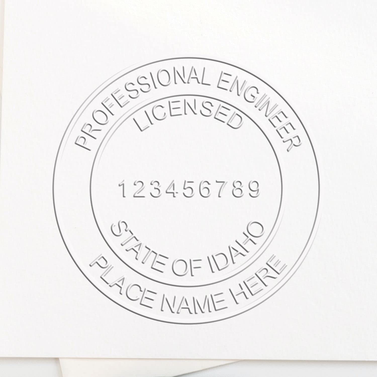 Idaho Professional Engineer Seal Embosser - Premium Red Soft Licensed Idaho ID PE Seal, Ideal for Idaho Engineers, 1-5/8 Size, for Official Engineering Documents, Engineer Seal Idaho ID