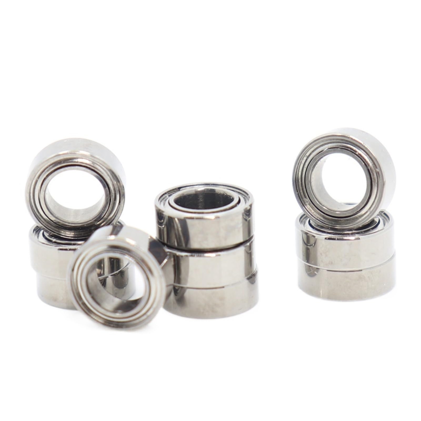 VSPPJYFG Bimetal Seal Shield Micro deep Groove Bearing 10PCS MR74ZZ 4X7X2.5mm ABEC-5 Miniature Ball Bearings