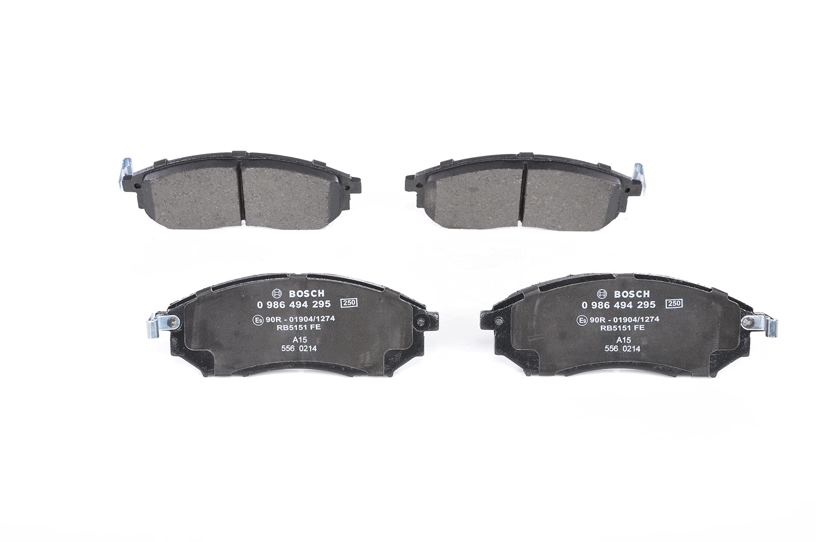 BOSCH Bremsbelagsatz, Scheibenbremse 0986494295 | Bosch Calidad: reducción de ruido y polvo, certificado ECE-R90, sin cobre