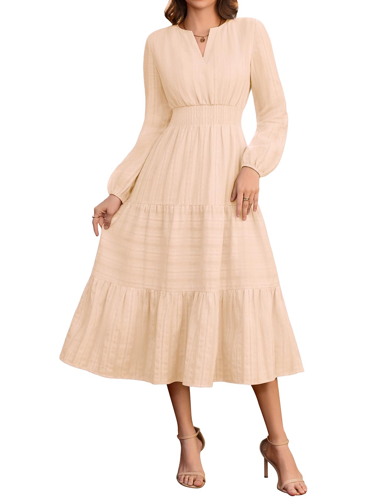 heekpek Vestidos Mujer Elegante de Casual Fiesta Largo