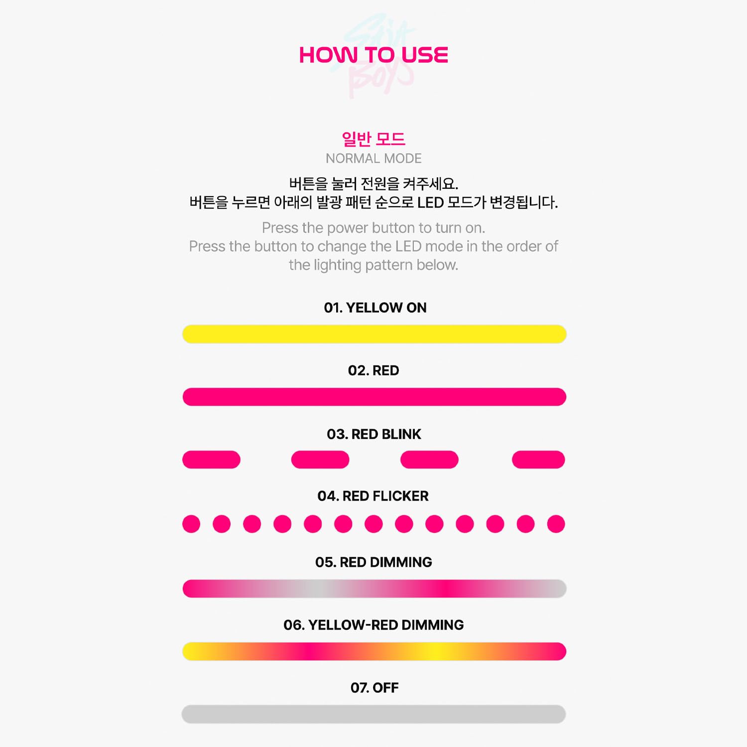 K.POP - SAJA BOYS LIGHT STICK UFFICIALE