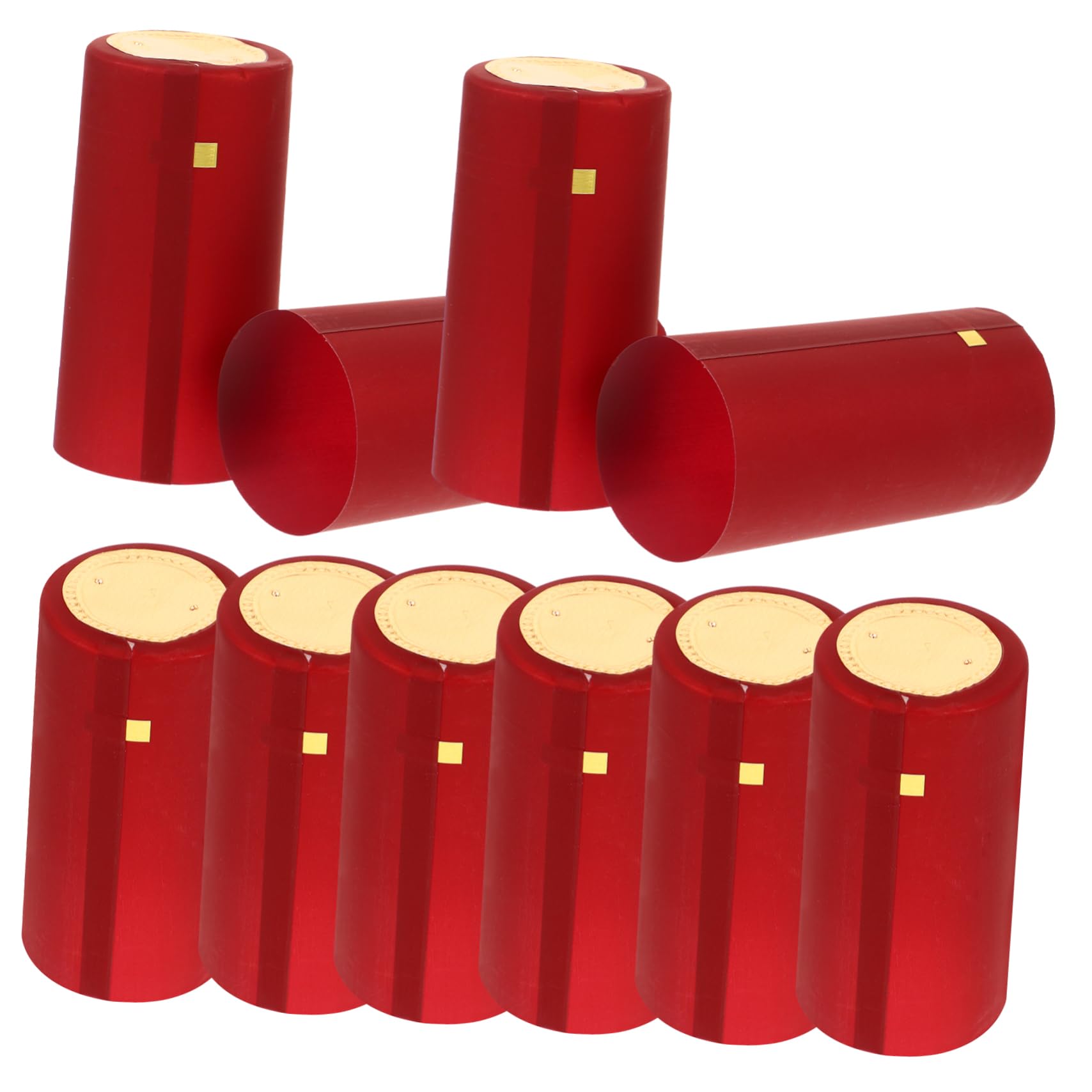 Alipis 100pcs Wine Heat Shrink Capsules Easy to Use Sealing Wraps for Wine Bottles Safe Material Look Height