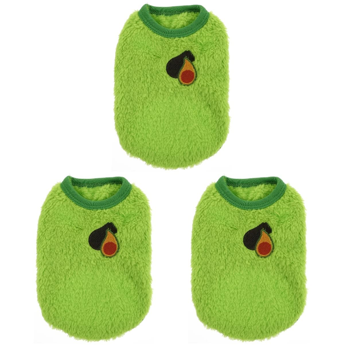 POPETPOP 3 pcs Size Cat Avocado Pajamas Color Photography Rabbit Vest Pig Costumes Poodles for Rat Apparels Animal Bunny Sweater Accessories Medium Outfit Design Kitten Breathable Warm