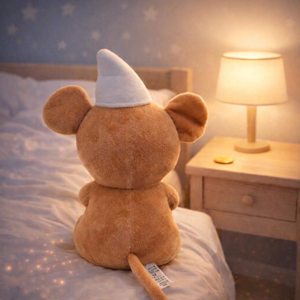 Pandiui23 Peluche Ratón Pérez para Niños – Muñeco Suave del Ratoncito Pérez, Ideal para Dientes de Leche y Regalo Infantil - 4