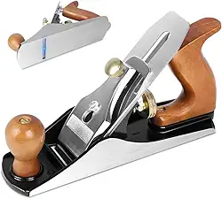 Plaina Manual com Lâmina em Aço 12-164, Plaina, Plaina Manual Pequena, Plaina Desengrossadeira, Plaina de Bloco, Plaina para Acabamentos, 25 * 6,5 * 14 cm, para Trabalhar Madeira, Aplainar, Aparar