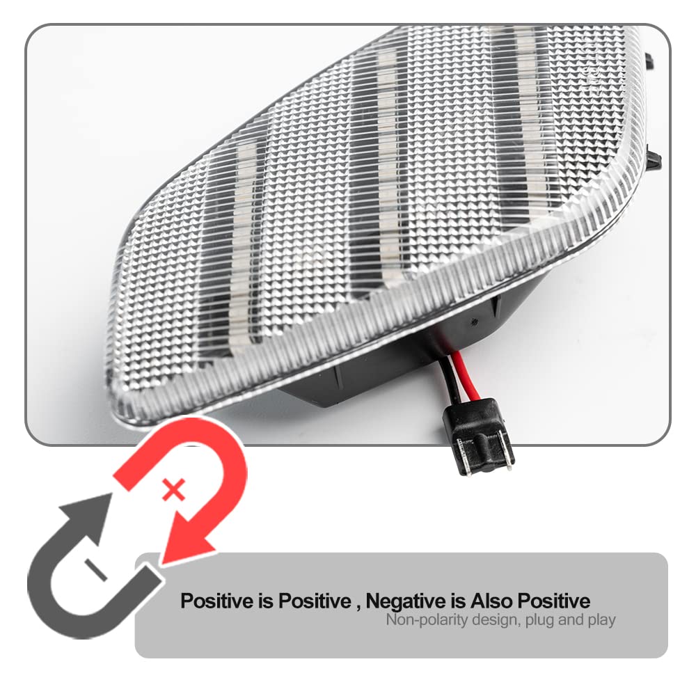 Luci LED Laterali Ambra Per Jeep Wrangler TJ 1997-2006 – Set Da 2, Sostituzione 55155629AC, In ABS!