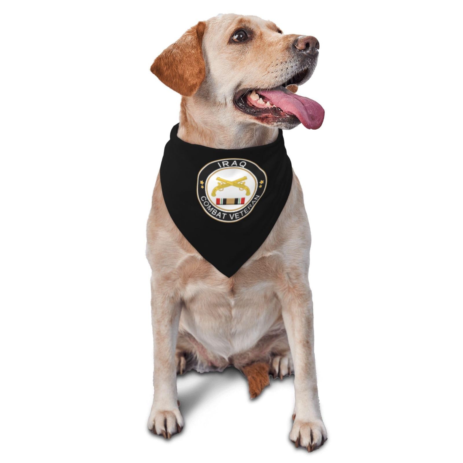 US Army Military Police Corps Iraq Combat Veteran Dog Scarf Pet Bandana Cat Pet Bibs