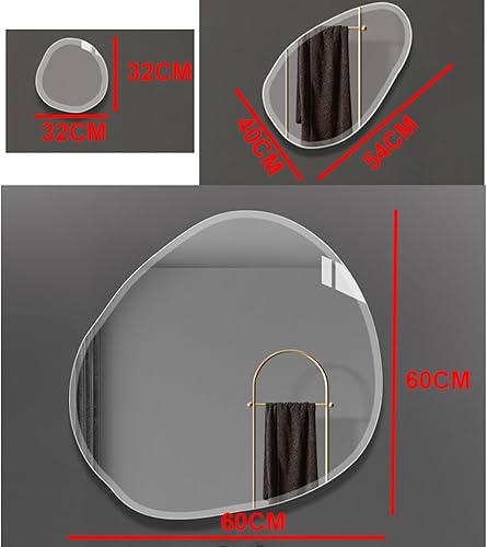 Miniatura 2 de Espejo irregular, juego de 3, espejo de pared asimétrico, espejo de baño, espejos decorativos, para sala de estar, baño, dormitorio, decoración de