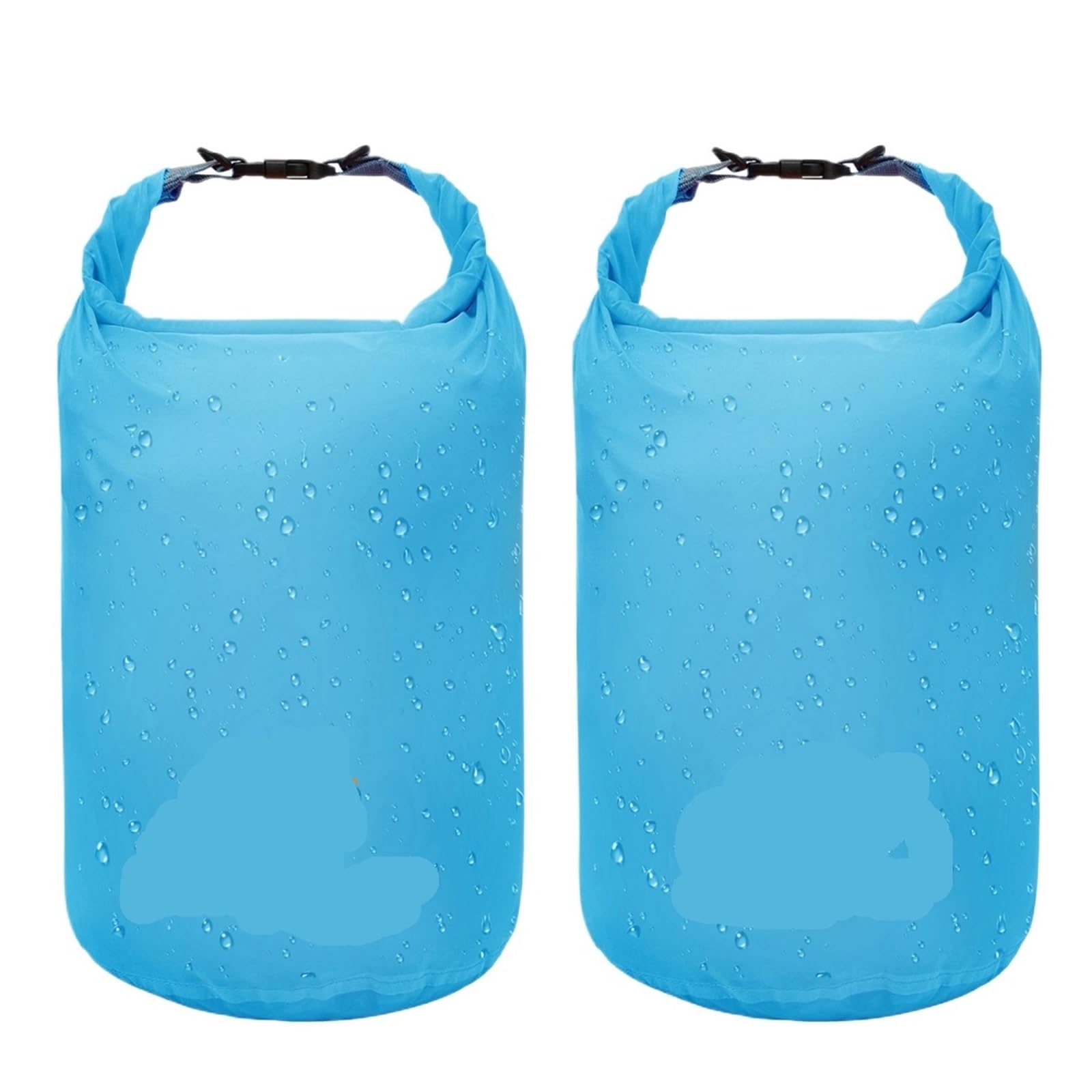 Bolsa seca impermeable para kayak, natación, pesca, rafting, flotación, 2 x 10 L, color naranja
