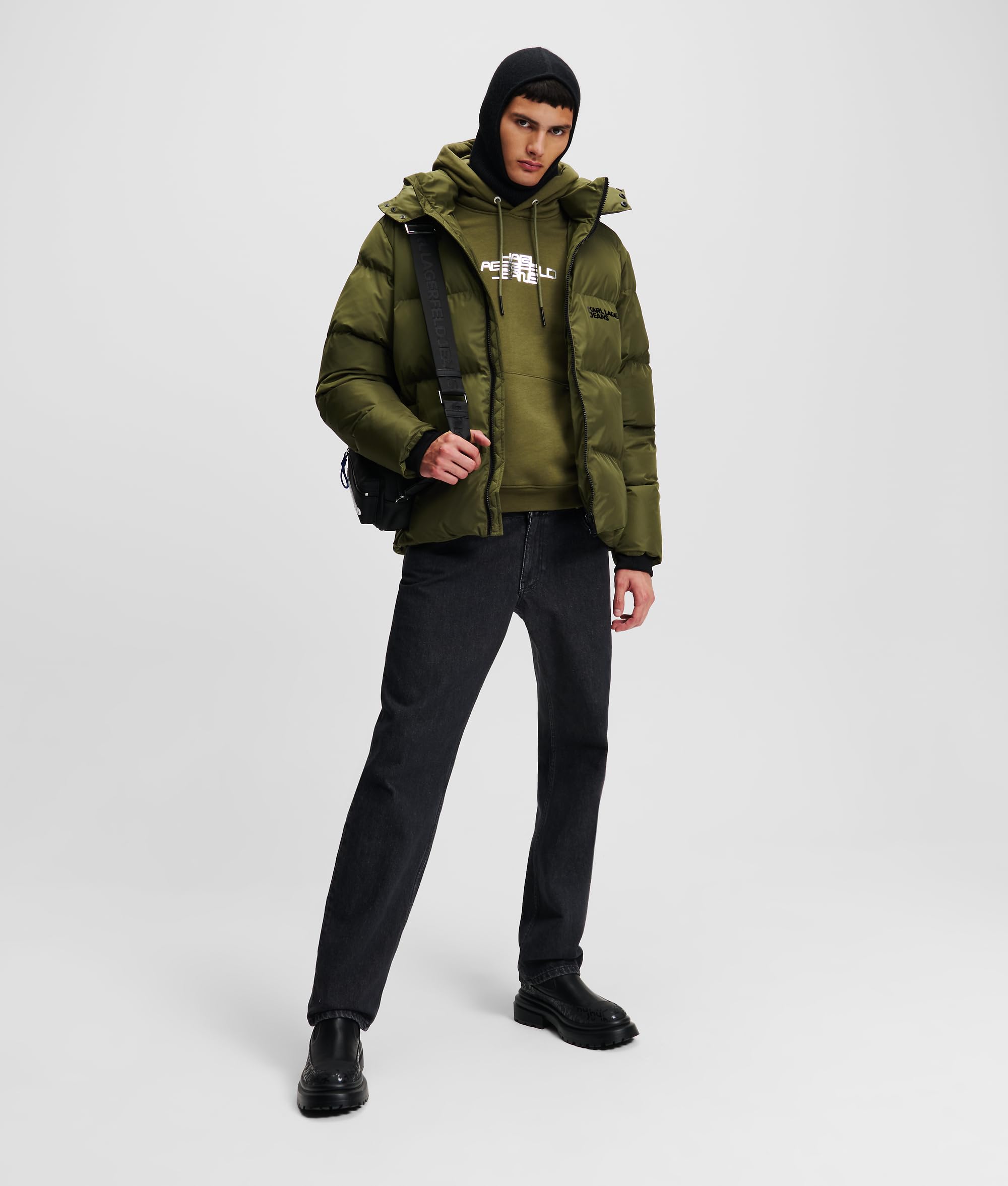 Karl Lagerfeld Jeans, Uomo, Felpa con Cappuccio E Logo Foil, vestibilità Regolare