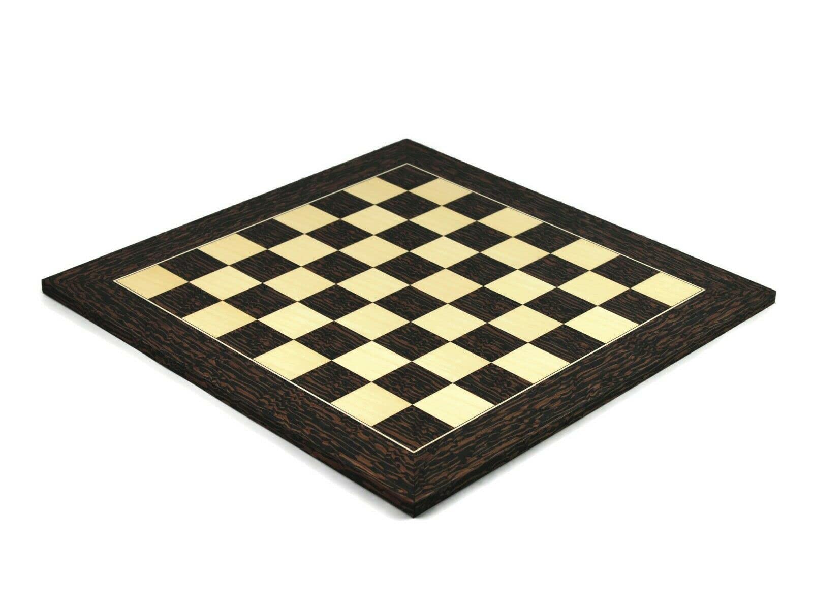 Set di scacchi in legno Tiger Ebony Board 20 pollici ponderato Ebanizzato Reykjavik Staunton Pezzi 9,75 pollici