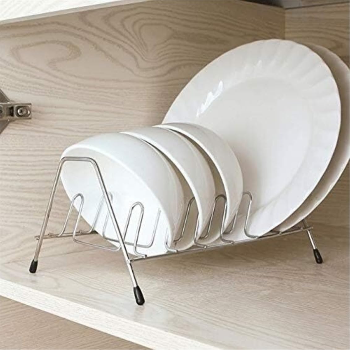 Escurreplatos Escurridor De Platos, Organizador Estantes, Soporte Secado para Encimera, Cuenco, Plato, Almacenamiento Organización Cocina