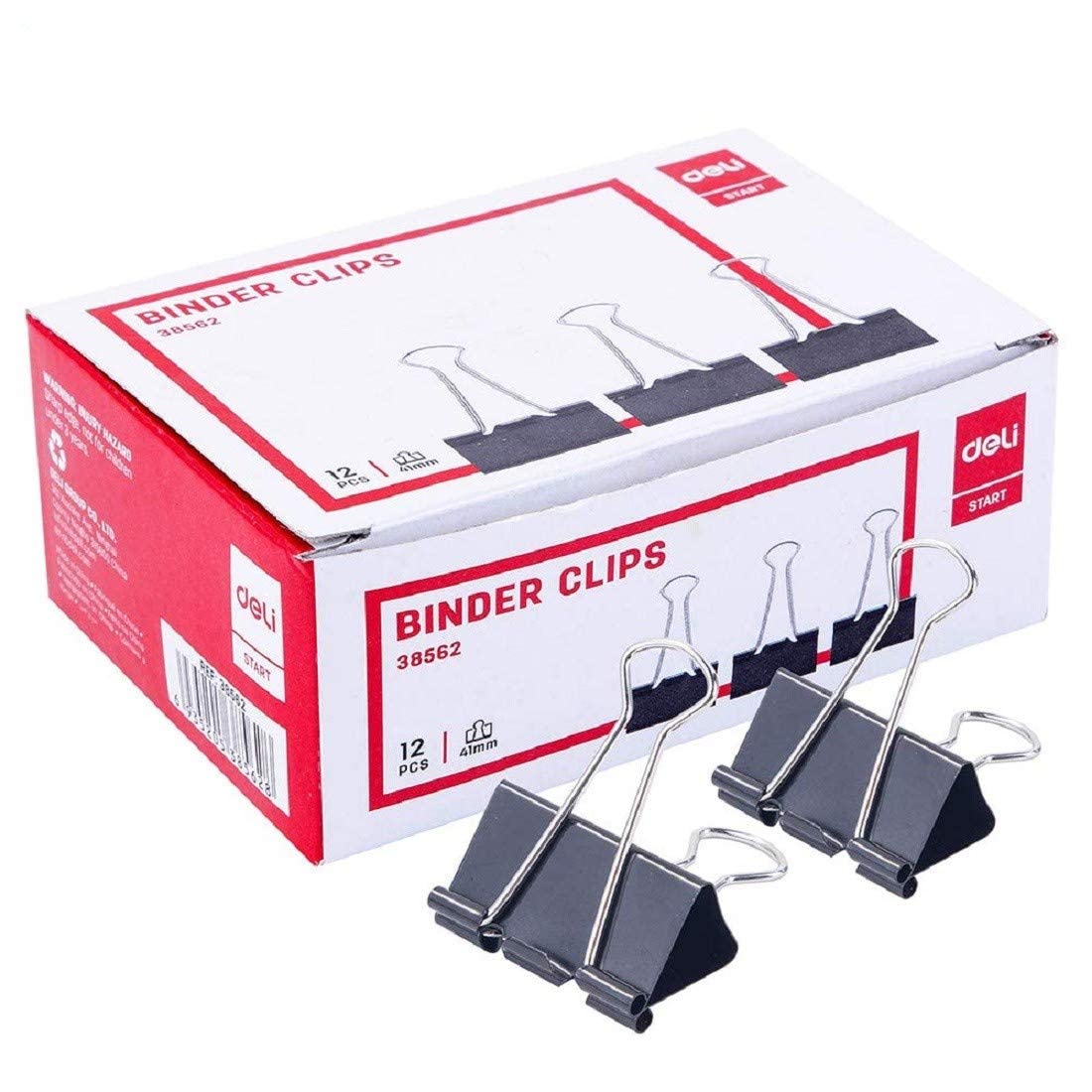 Deli Binder Clips W38562 41 mm