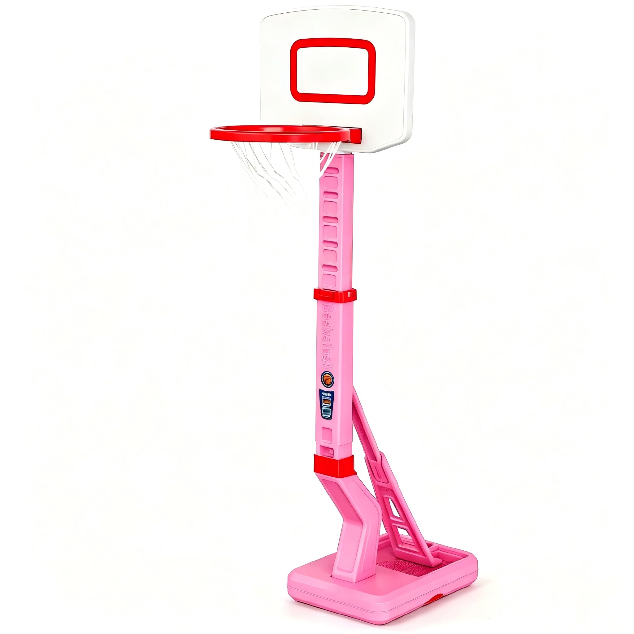 Canestro Basket Bambini, Altezza Regolabile 70-138 CM Con Supporto Mini Canestro Basket Da Camera Per Giochi Per Bambini Dai 3 Agli 8 Anni