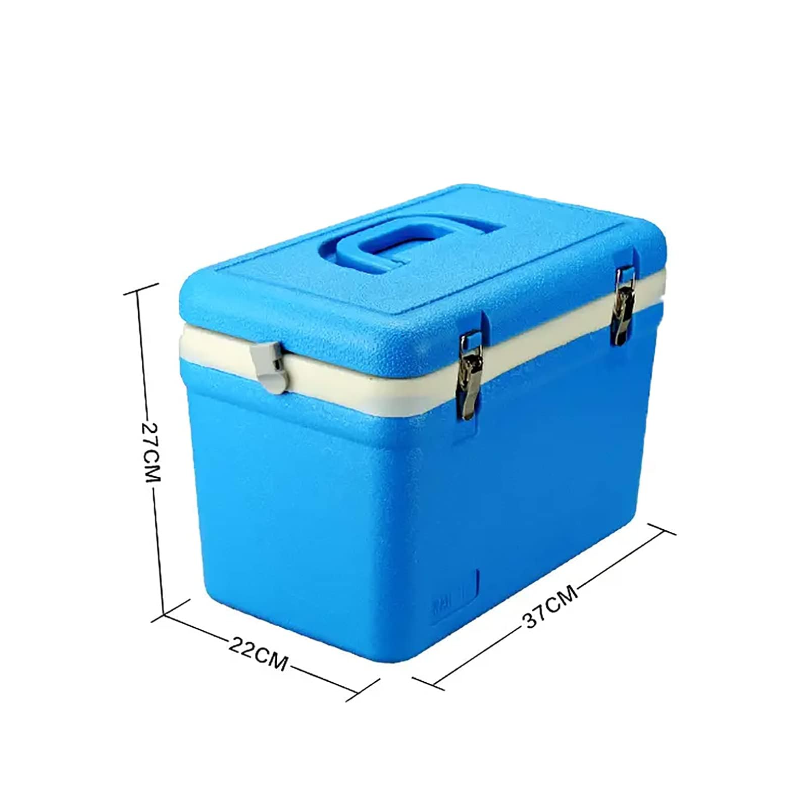 Bolsa térmica médica aislada de 12 litros, portador de vacunas a prueba de fugas con cajas de hielo, transporte portátil de muestras biológicas for espermatozoides y medicamentos - Correa