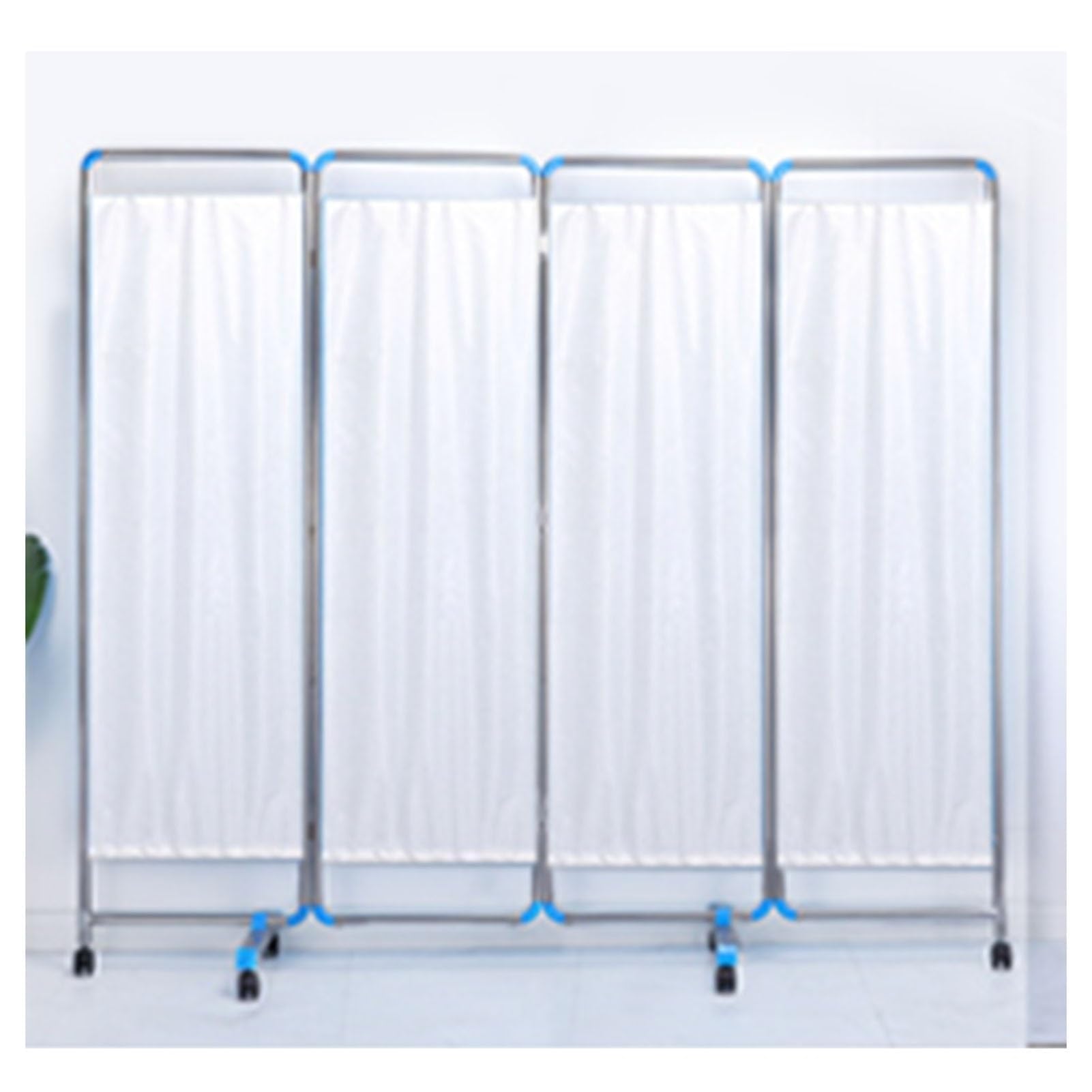 Cloison de séparation temporaire médicale pliable paravent examen sur roulettes 180 cm