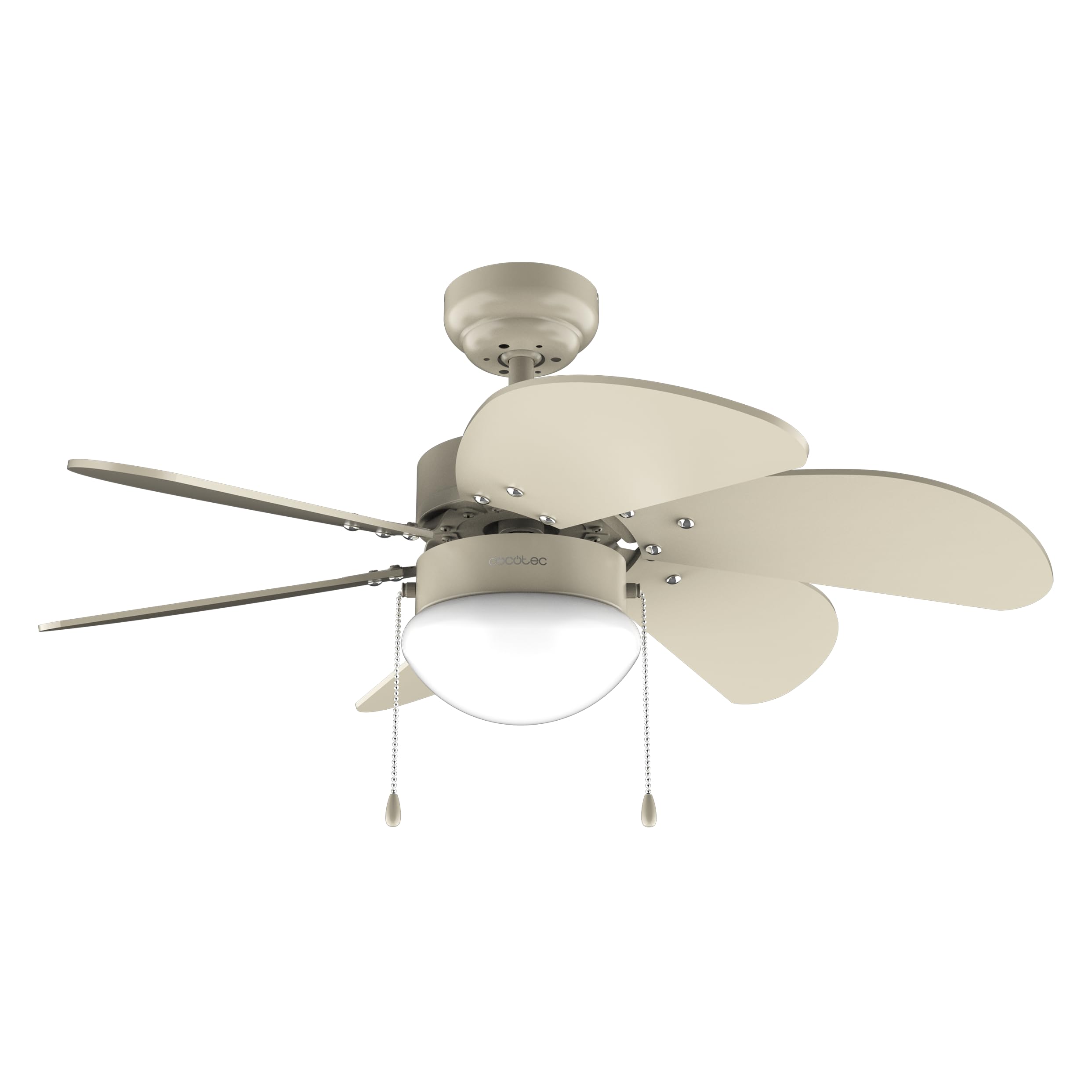 Cecotec Ventilador de Techo con Luz EnergySilence Aero 3600 Vision Full SunLight. 50 W, Diámetro 36”, 3 Velocidades, 6 Aspas Reversibles, Modo winter-summer, Uso Sencillo, Interruptor en Cadena