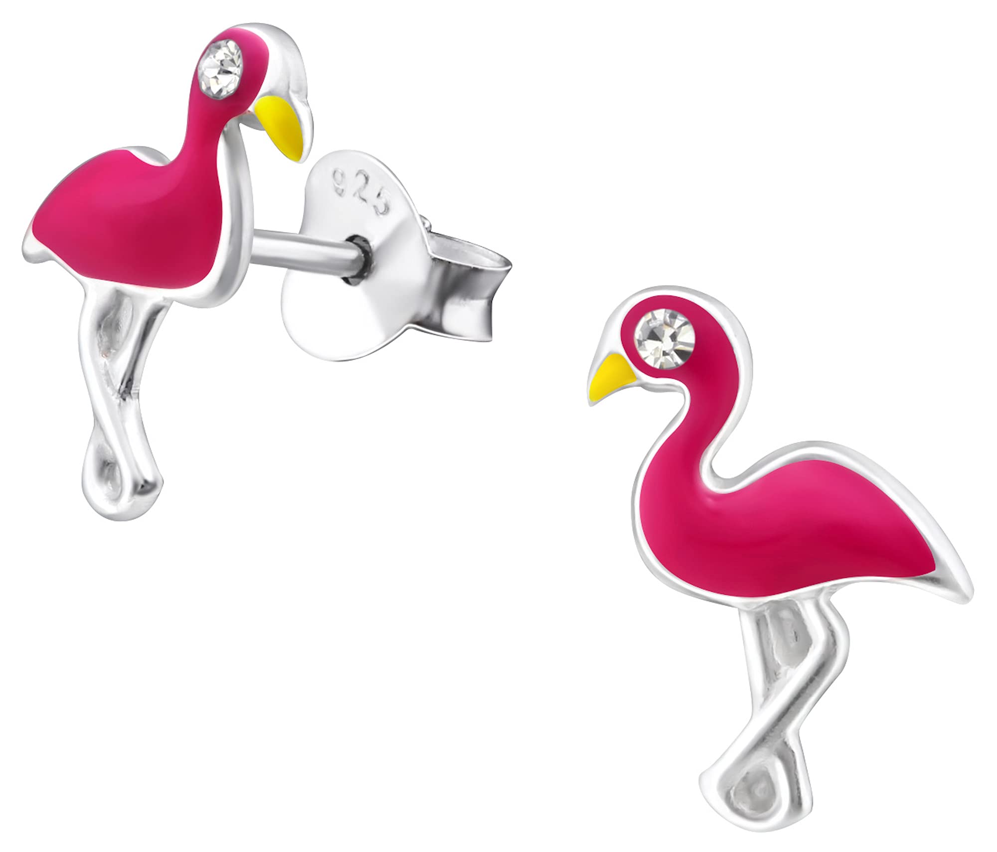 Aww So Cute 925 Sterling Silver Hypoallergenic Flamingo Stud Earrings for Babies, Kids & Girls | Diwali Gift/Birthday Gift | Comes in a Gift Box | 925 Stamped with Certificate of Authenticity | ER1582 (B07TVY9TDH) Amazon Price History, Amazon Price Tracker
