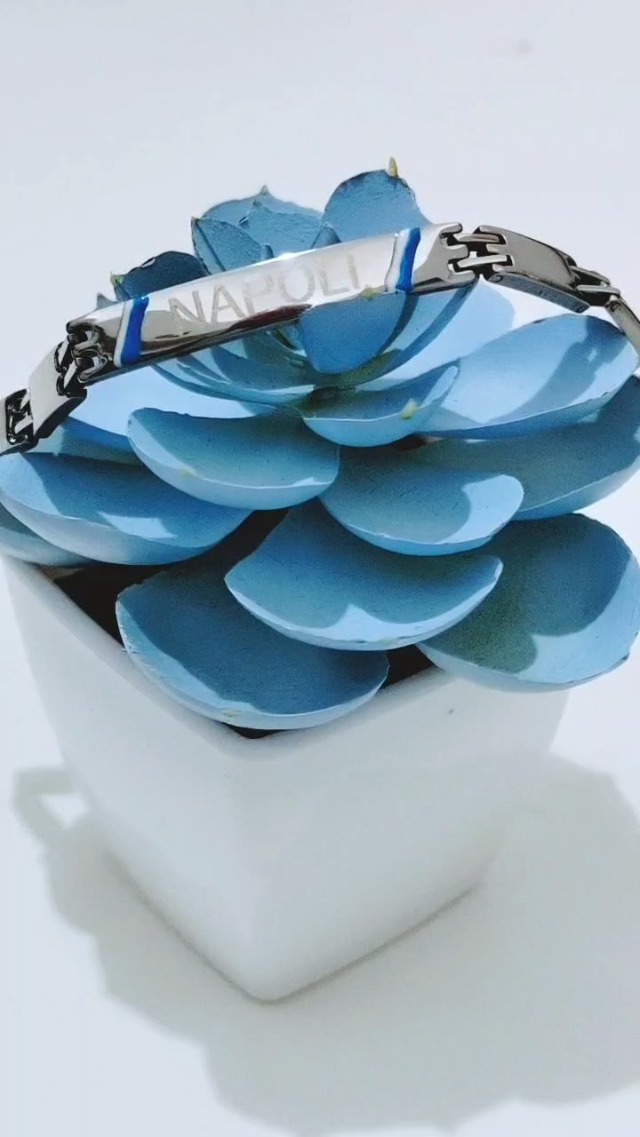 Kit Di 3 Braccialetti In Silicone Ufficiale SSC Napoli - Bianco E Azzurro Per Tifosi - Foto 7