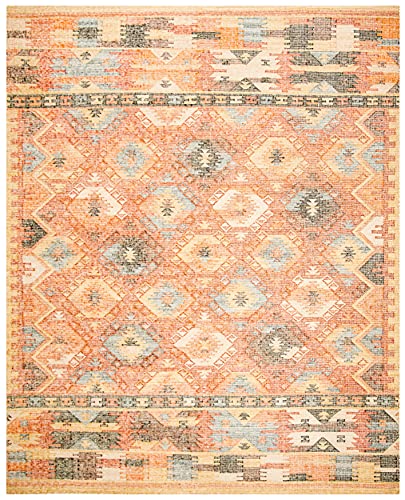 Tapete SAFAVIEH 8x10 Boho Wool Rojo y Multicolor miniatura 4