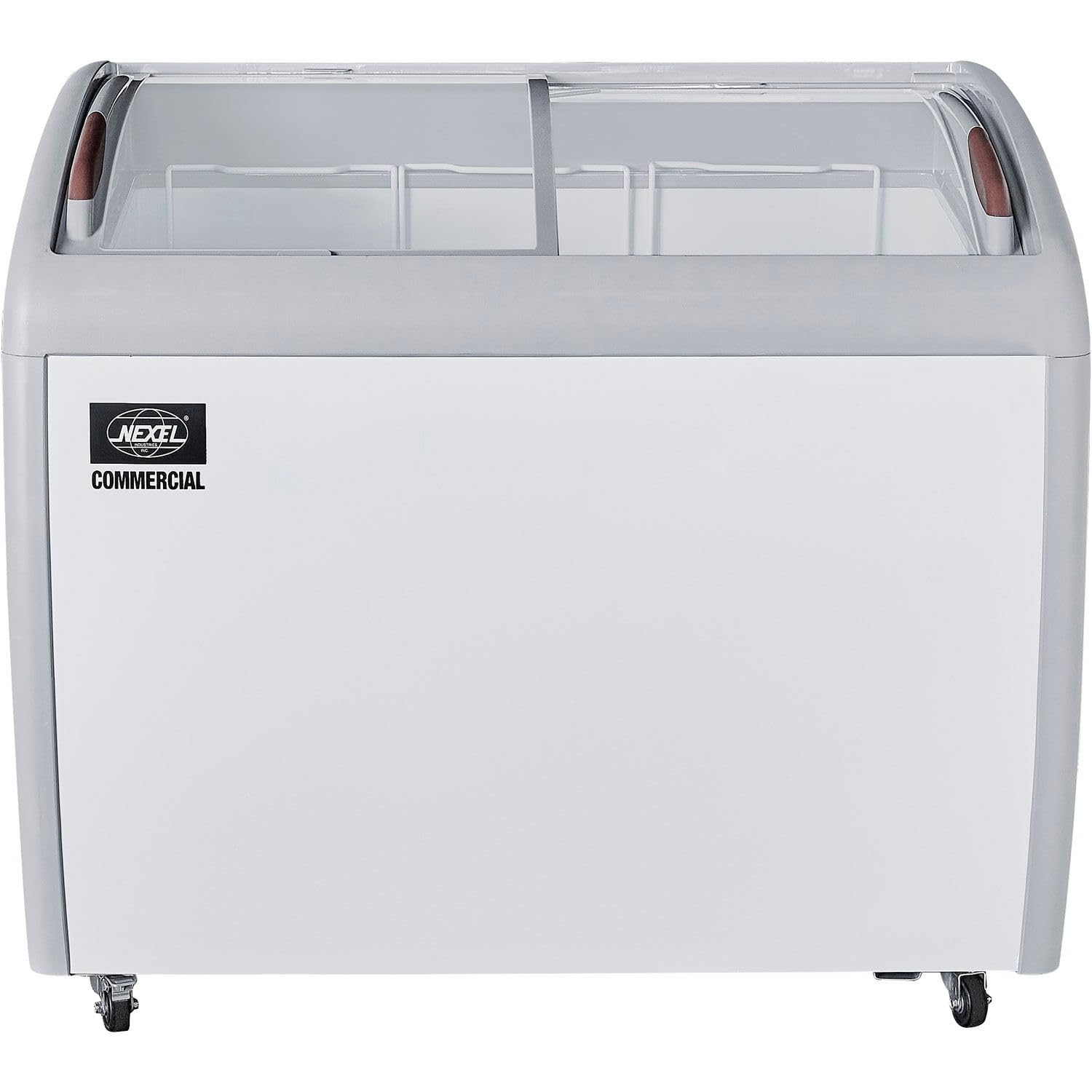 Nexel Ice Cream Freezer, Curved Glass Lid, 39