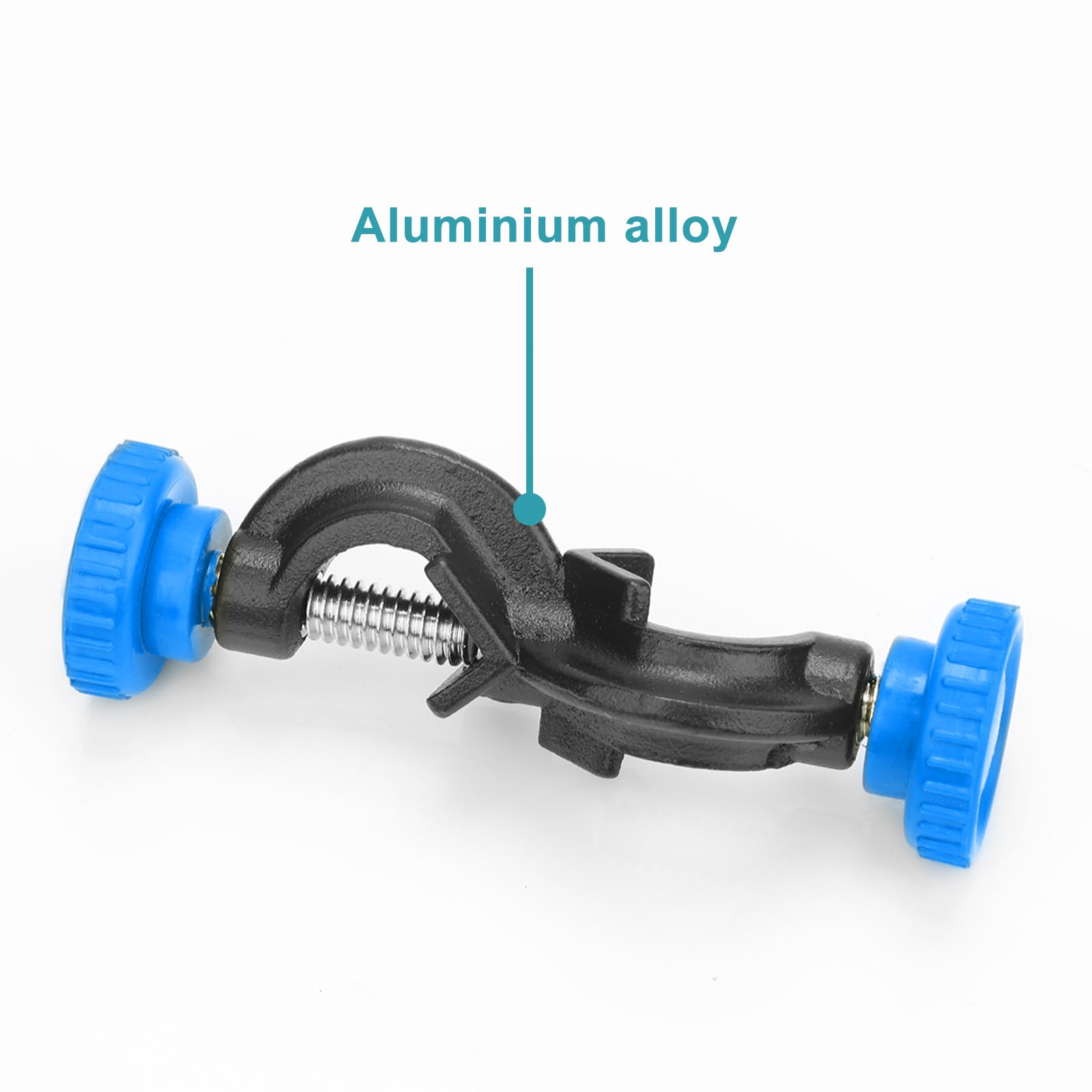 stonylab 2-Pack Pince de Laboratoire Réglable, Pinces Croix de Laboratoire Robuste, Corps en Alliage D'aluminium, Jusqu'à 13mm Tiges pour Utilisation en Laboratoire