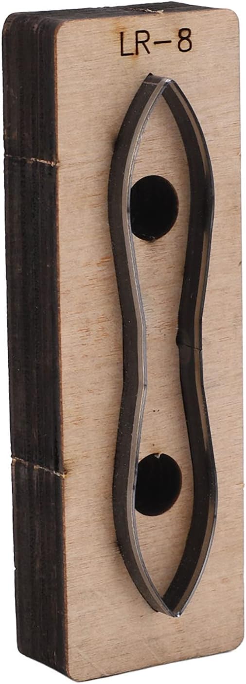 Leather Wallet Belt Cutter, Alloy Steel DIY Stamping Cut Craft Tool Set for Leather, Cardboard, Rubber, Clay, Wood & Die Cut (LR-8)