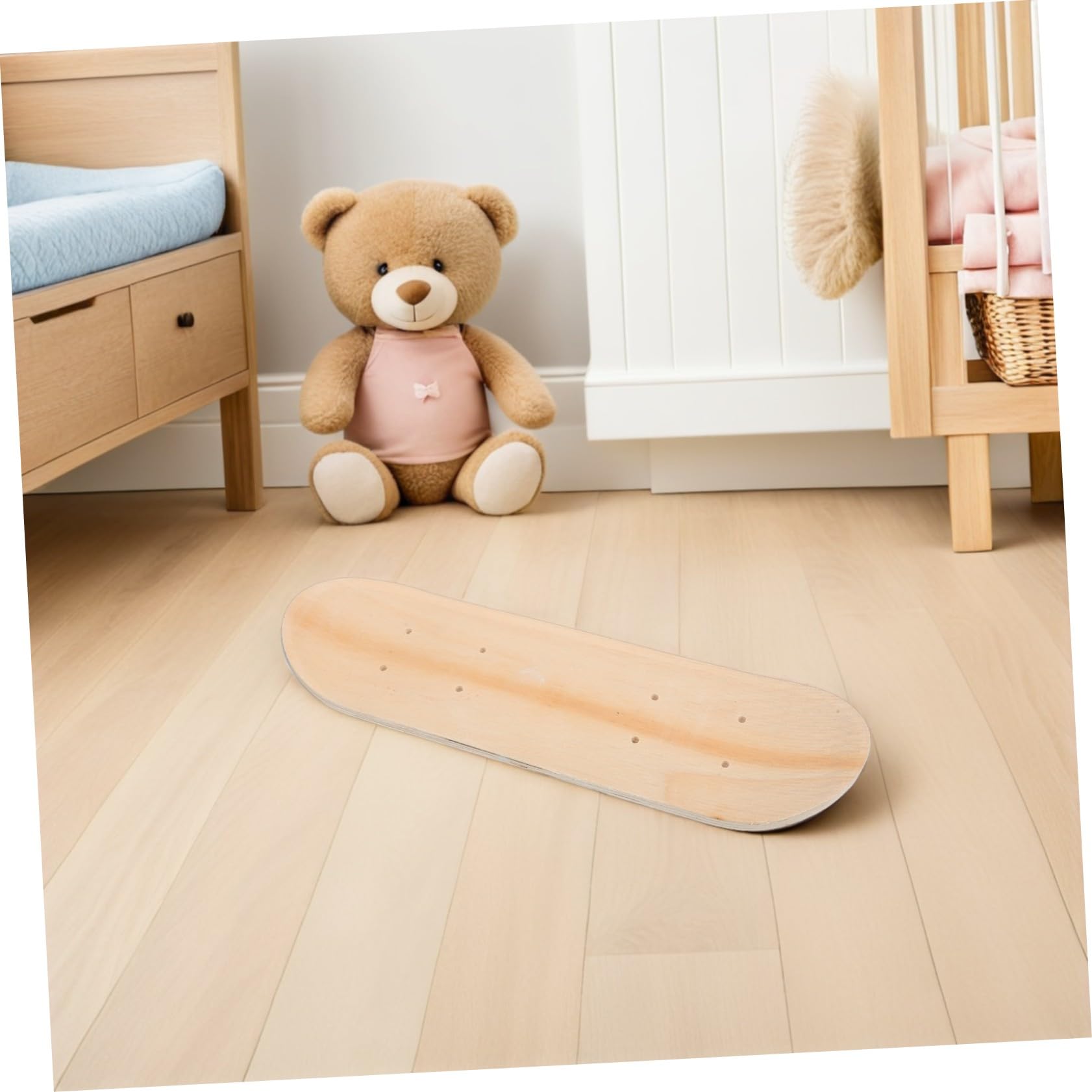 ifundom Planche de Skateboard Vierge en Bois 7 Couches, Lot de 3 Pièces, Surface Lisse à Peindre, Sécurité Renforcée, Facile à Nettoyer pour Garçon et Filles et Décoration Intérieure