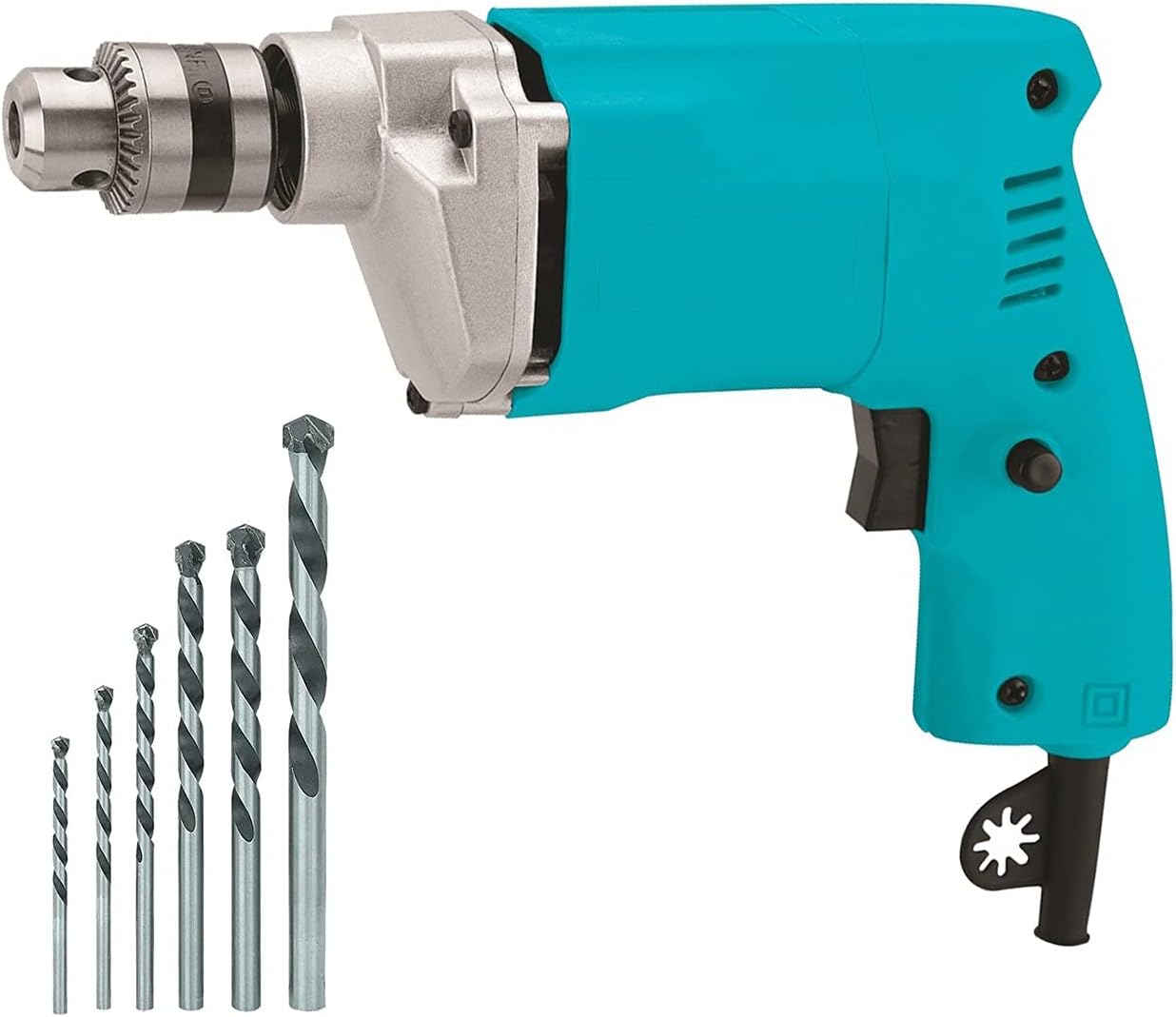 MLD For Home Use Electric Drill Machine 10 millimeters with Masonry Drill Bit Set, 220W - (Colours As Per Availability), Multi