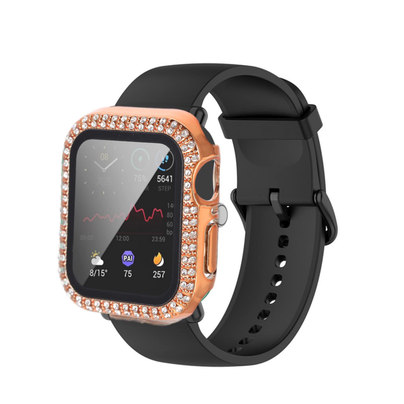 UKCOCO 25pièces Coque De Montre Brillante pour Anti-Rayures Compatible avec Couverture Décorative Facile à Installer Accès Complet Aux Boutons