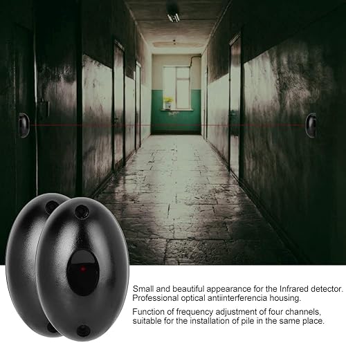 Miniatura 5 de Detector de movimiento, 1 par impermeable de la puerta de un solo haz de alarma fotoeléctrico detector infrarrojo anti ladrón sensor sistema de