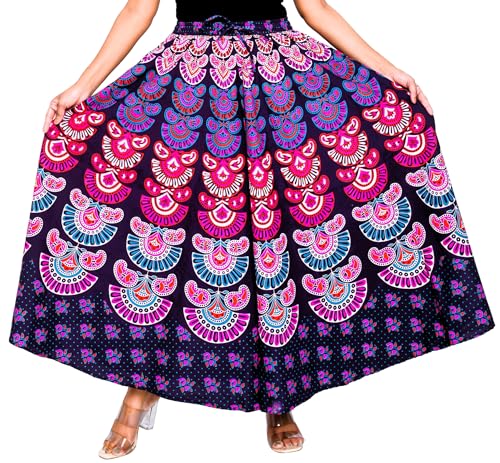 Image of Premium Cotton Skirt for Women with Pocket, Free Size