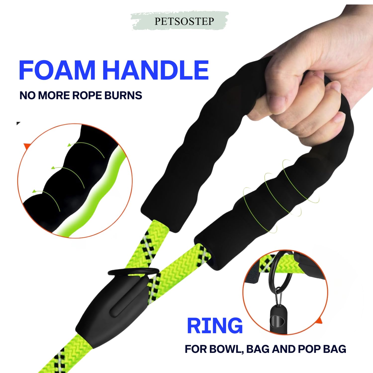 PETSOSTEP Reflective Rope Dog Lead - Image 4