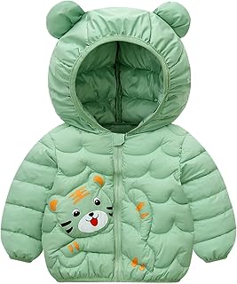 Casacos de inverno infantis para bebês meninos e meninas, casacos fofos com capuz com orelhas de urso e capuz para meninos tamanho 14-16 com capuz