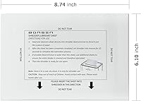 Vista 3 de BONSEN Hojas de afilar y lubricantes para trituradora de papel - Paquete de 50