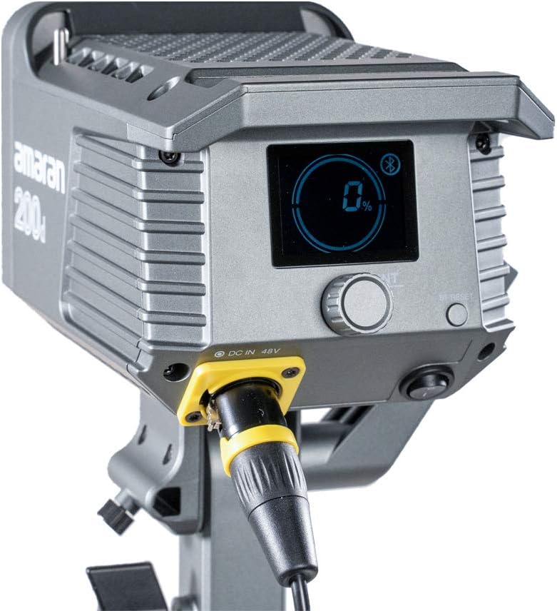 Weekly Top Sale Aputure Amaran 200d LED Video Light, 200W CRI95+ TLCI96+ 65,000 lux@1m Bluetooth App Control 8 Pre-Programmed Lighting Effects DC/AC Power Supply