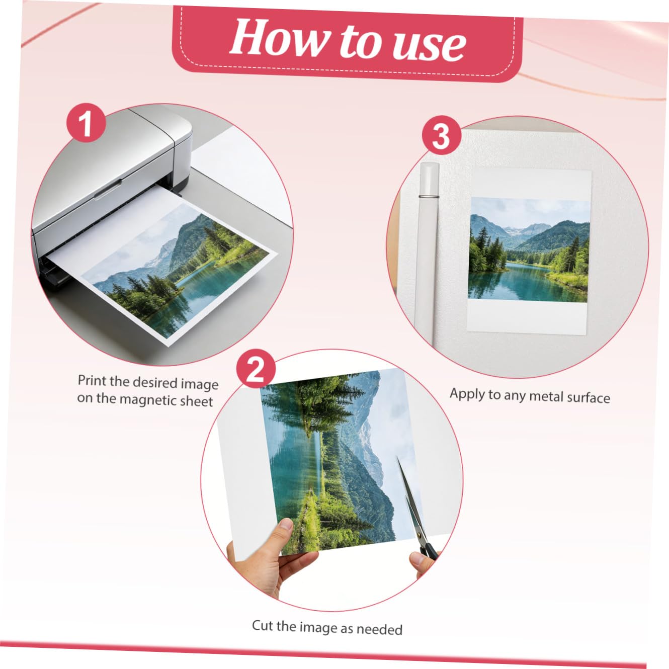 Homoyoyo 10 Feuilles de Papier Magnétique Souple pour Imprimante Photos et Applications Pratiques