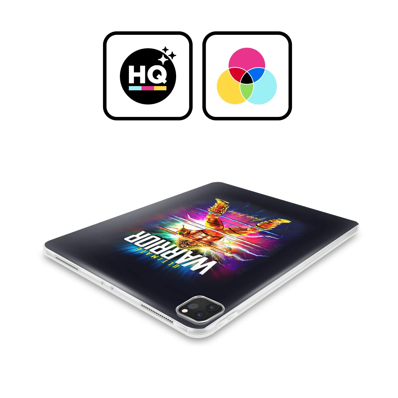 Head Case Designs Officially Licensed WWE Retro Blast The Ultimate Warrior Soft Gel Case Compatible with Samsung Galaxy Tab S8 Plus