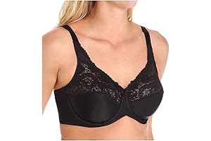 Lilyette No-Bounce Minimizer Bra 0428 | Sheer Mesh Lift Cupped Contour Unlined...