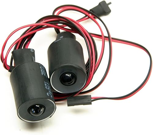 Miniatura 5 de Que-T Luz trasera LED de ojos de ángel y ojos de demonio de 2 ledes, para autos de oruga modelo RC 110 (rojo + blanco, 0.866 in)