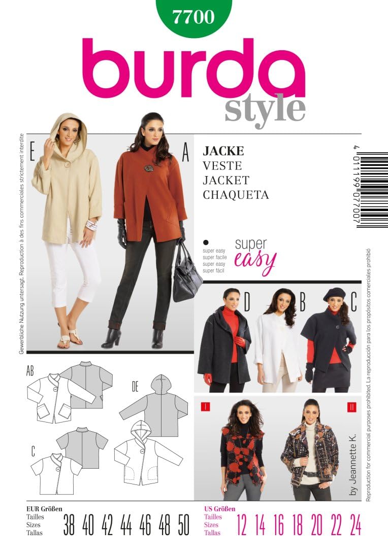 Burda Sewing Pattern 7700