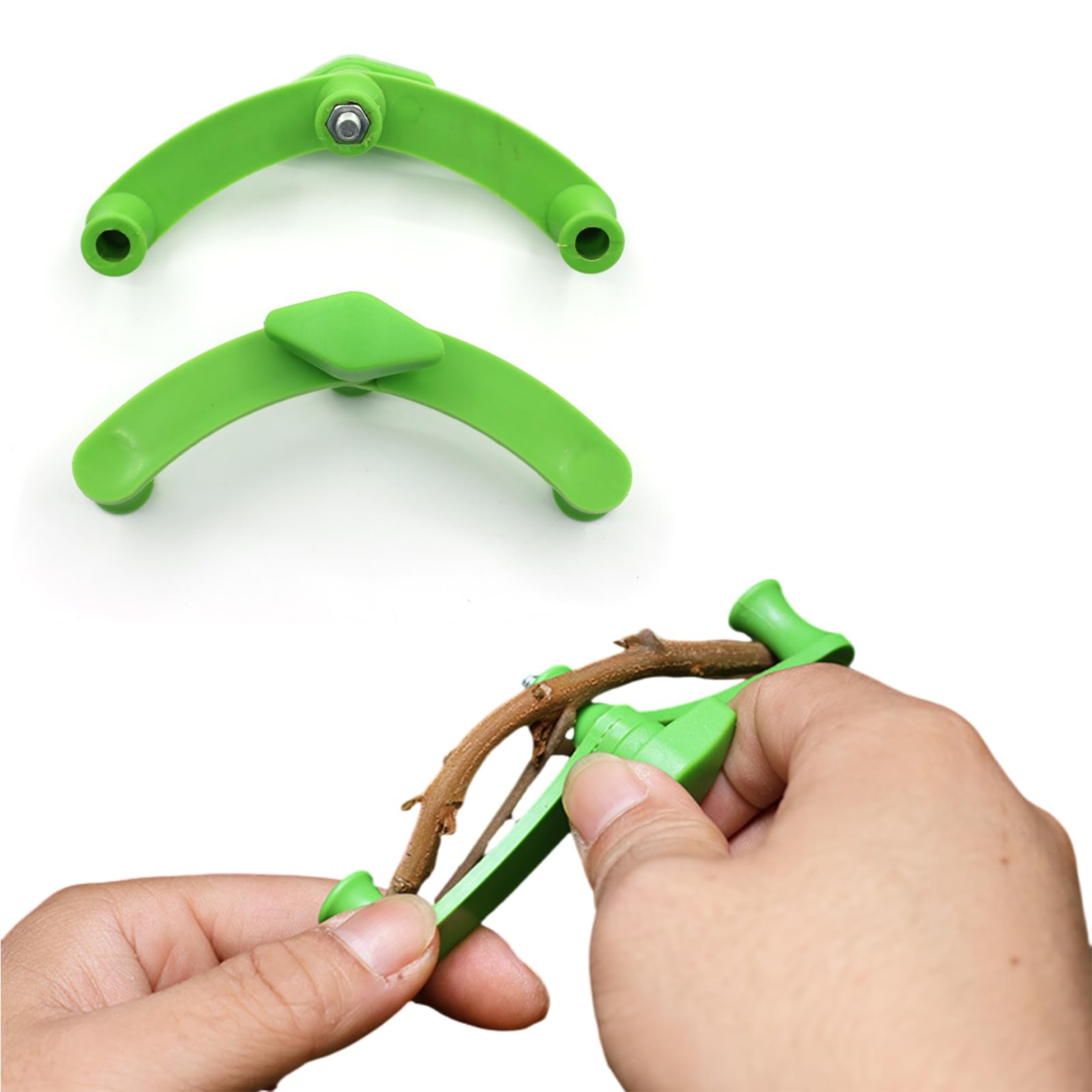 WLSANX Fruit Trees Limb Spreaders Adjustable,Fruit Tree Branch Spreader New Branch Spreader Puller for Shaping,Bonsai Plant Branches Bender Tool (Green 15pcs)