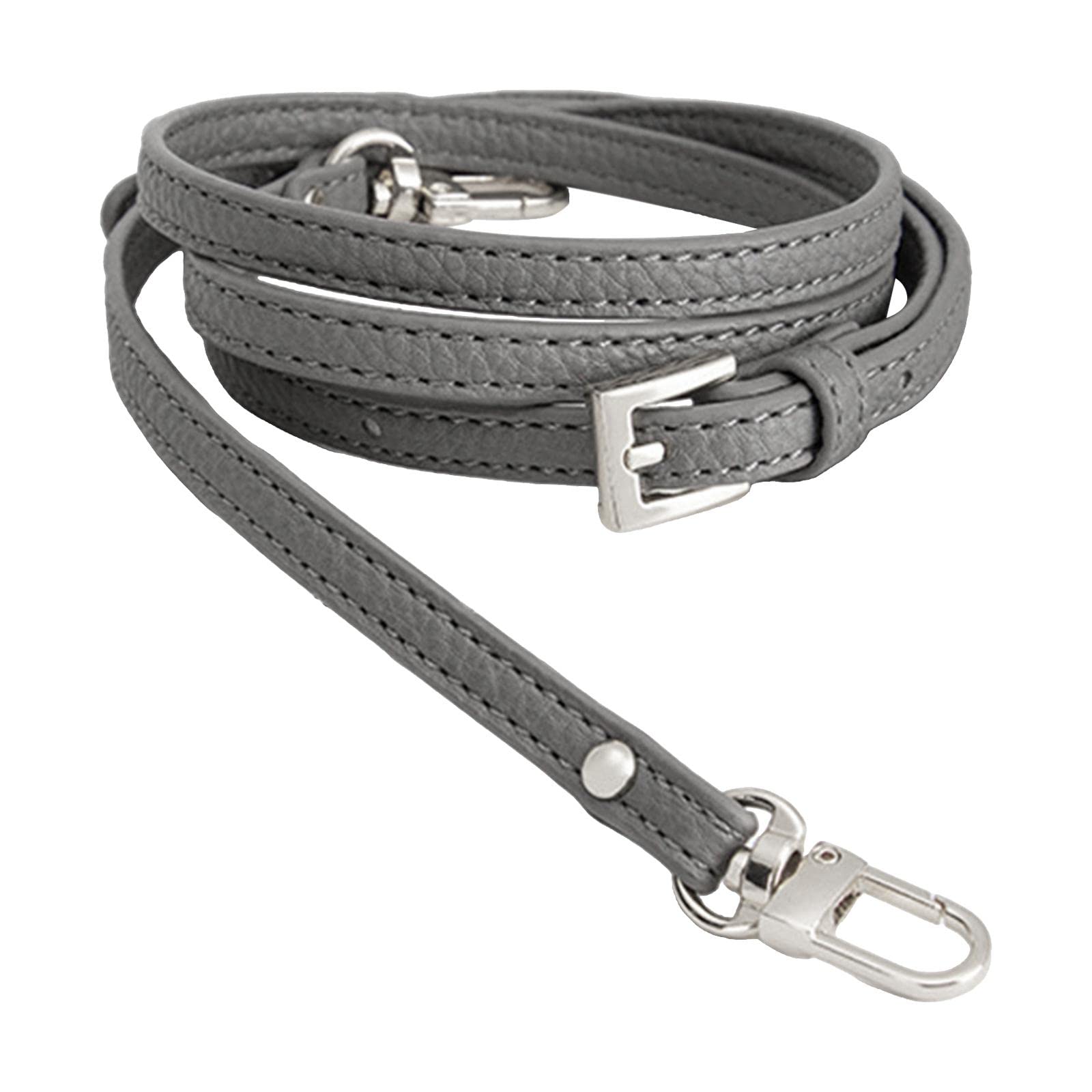 Leather Bag Strap Replacement Universal Shoulder Strap for Shoulder Handbags Gray-image-44