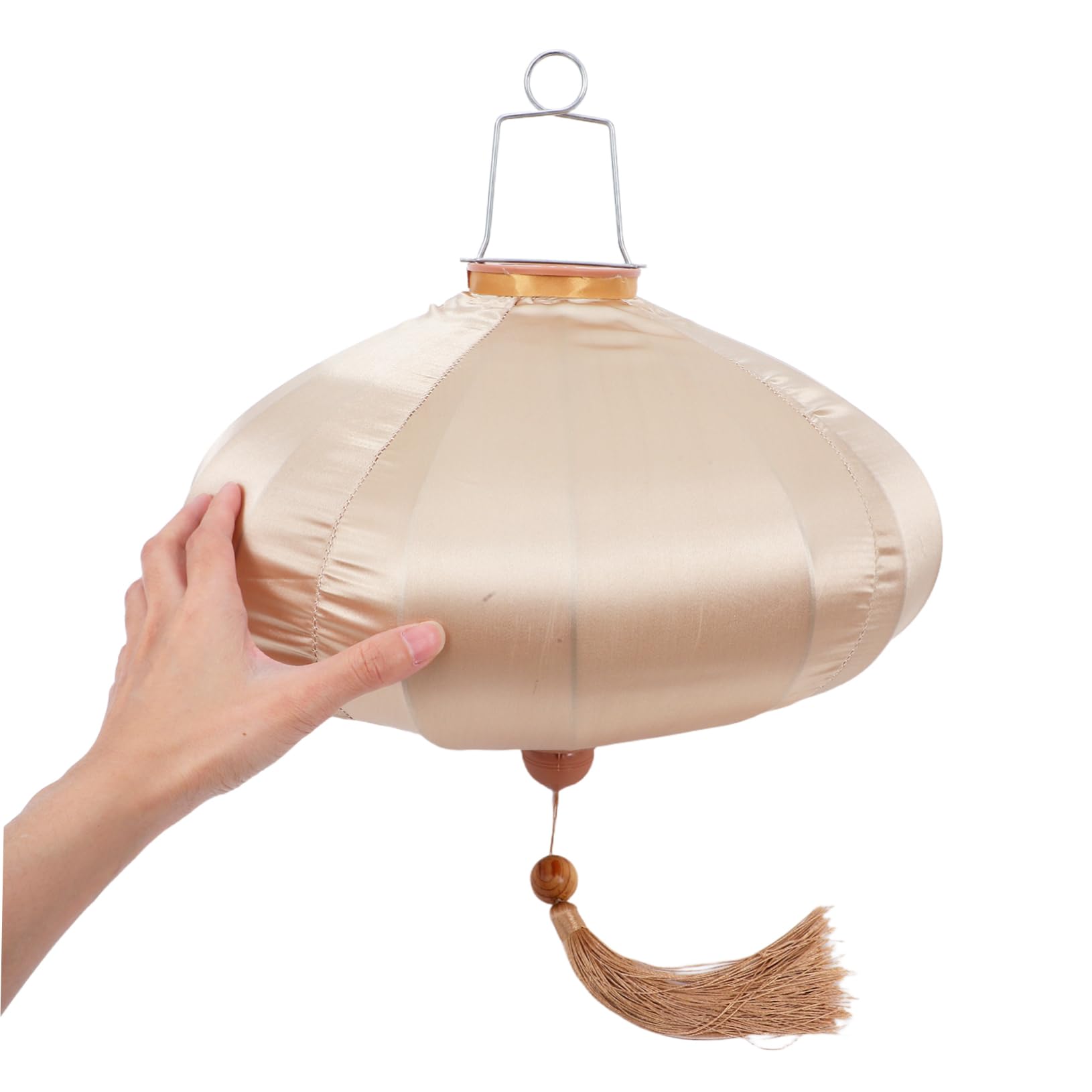 SHINEOFI Vintage Satin Laterne Für Hochzeitsdekoration Hängelaterne Mit Fransen Im Retro-Stil Für Innen Außennutzung Elegante Und Stabile Gestaltung Für Unvergessliche Atmosphäre