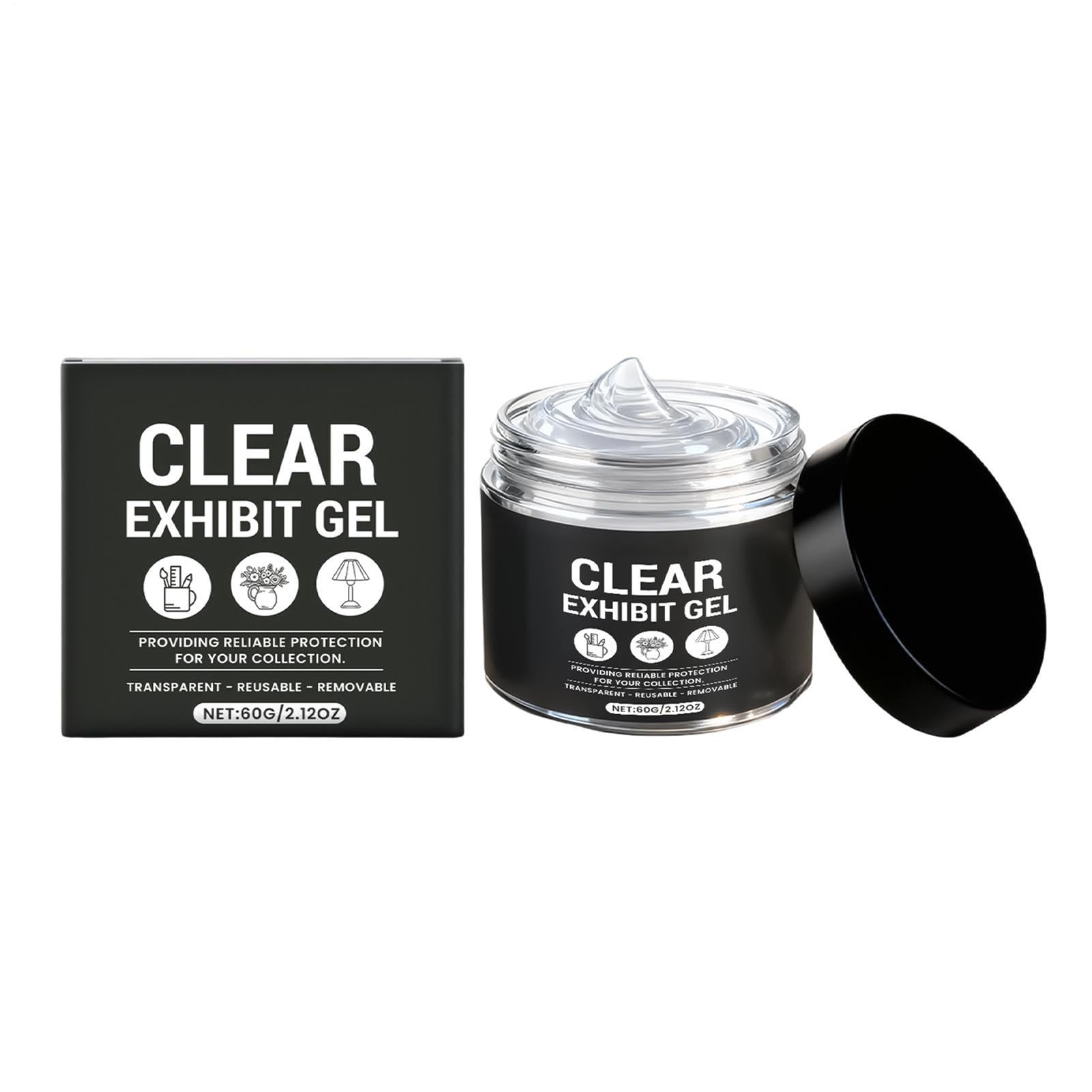 Museum Gel, Reutilizable Adhesive Wax, 50 g Removable Collection Gel with, Secure Display Cream with Modern Design, Gallery Equipment for Posters Craft Figures Glass Table